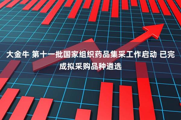 大金牛 第十一批国家组织药品集采工作启动 已完成拟采购品种遴选